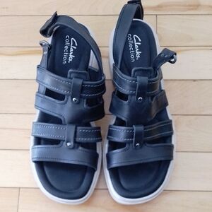 Clarks womens Coast Shine Flat Sandal